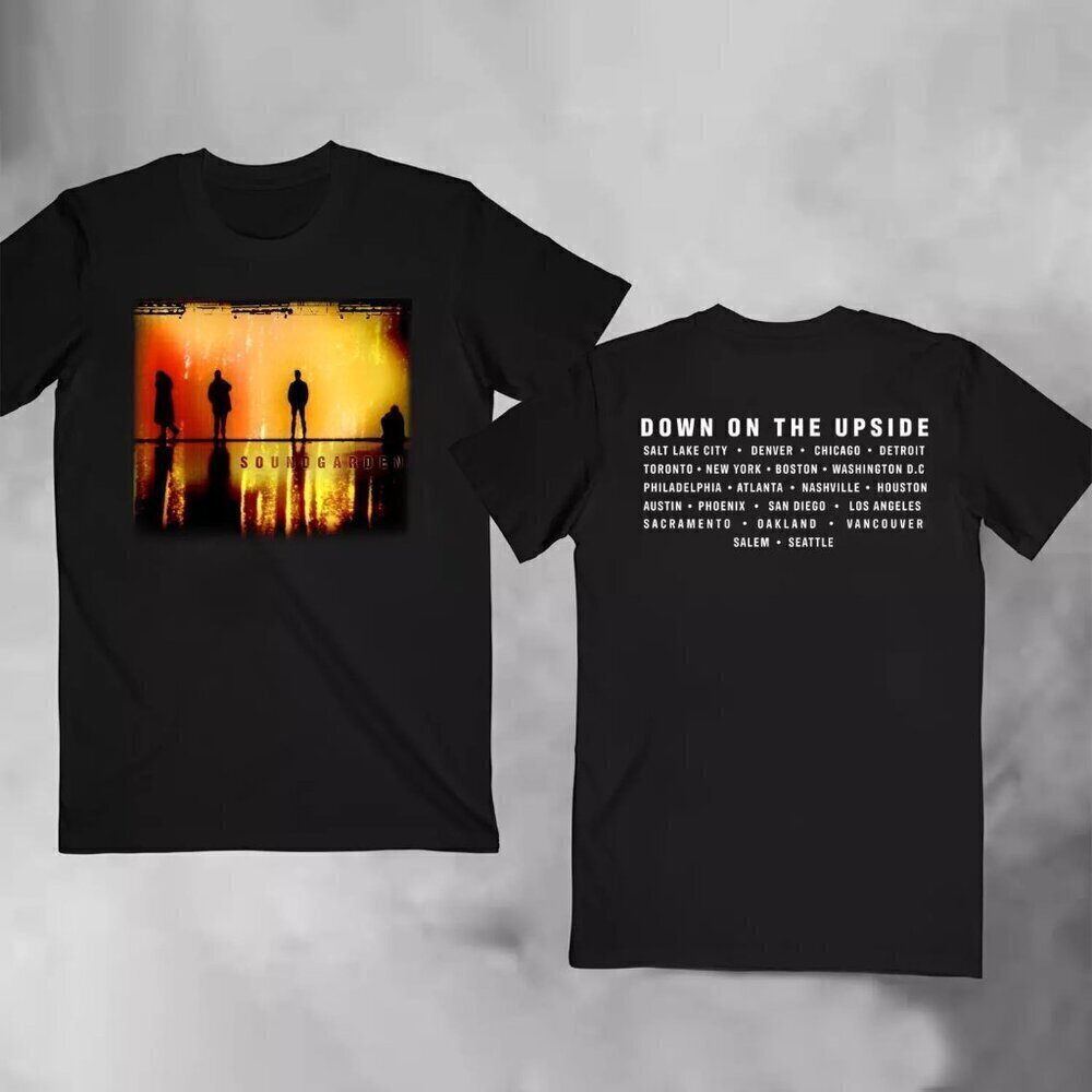Soundgarden Down On The Upside Tour 1996 T-Shirt 2 Sided Grunge Band Gift Tee